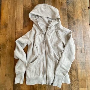 Lululemon scuba hoodie heather grey size 8